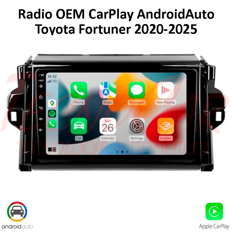 RADIO TOYOTA HILUX - FORTUNER 2020 Up CARPLAY  / ANDROID AUTO 